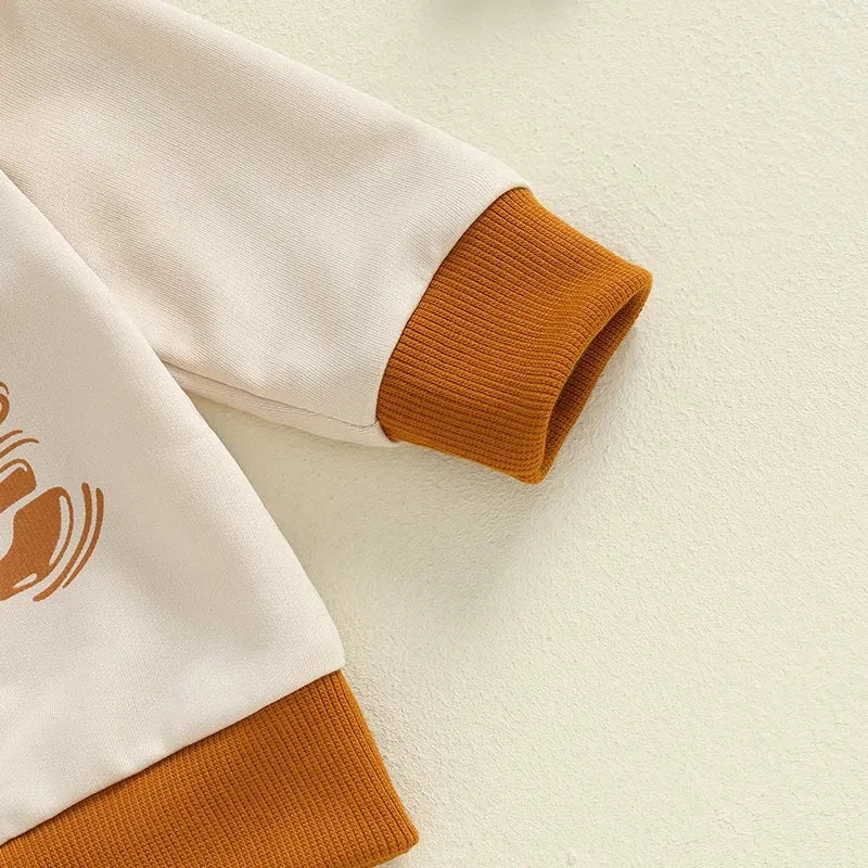 Adorable Infant Halloween Costume with Cute Pumpkin Print and Cozy Striped Leggings for Toddler Autumn Apparel - Evallys.com