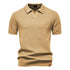 AIOPESON Men's Summer Breathable Polo Shirt Short Sleeve Solid Color Casual Polo Shirts for Men Lightweight Stretch Polo ﻿ - Evallys.com