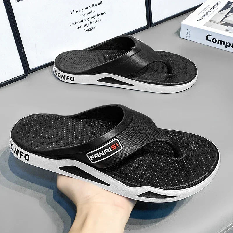 Men’s Summer Flip-Flops – Outdoor Sports Beach Sandals, Casual Home Slippers - Evallys.com