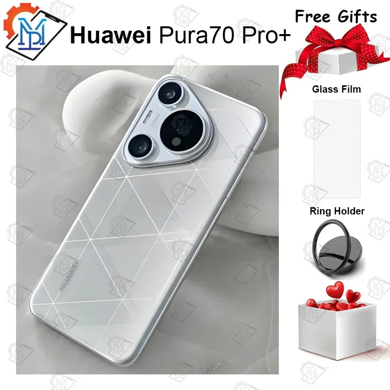 2024 Origianl Huawei Pura 70 Pro+ Mobile Phone 6.8" Xuanwu tempered Screen Kirin 9010 Octa Core HarmonyOS Battery NFC Smartphone - Evallys.com