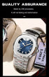 POEDAGAR Luxury Casual Watch Top Brand Fashion Square Dial Stainless Steel Calendar Luminous Waterproof Men Watch Male Clock+Box - Evallys.com