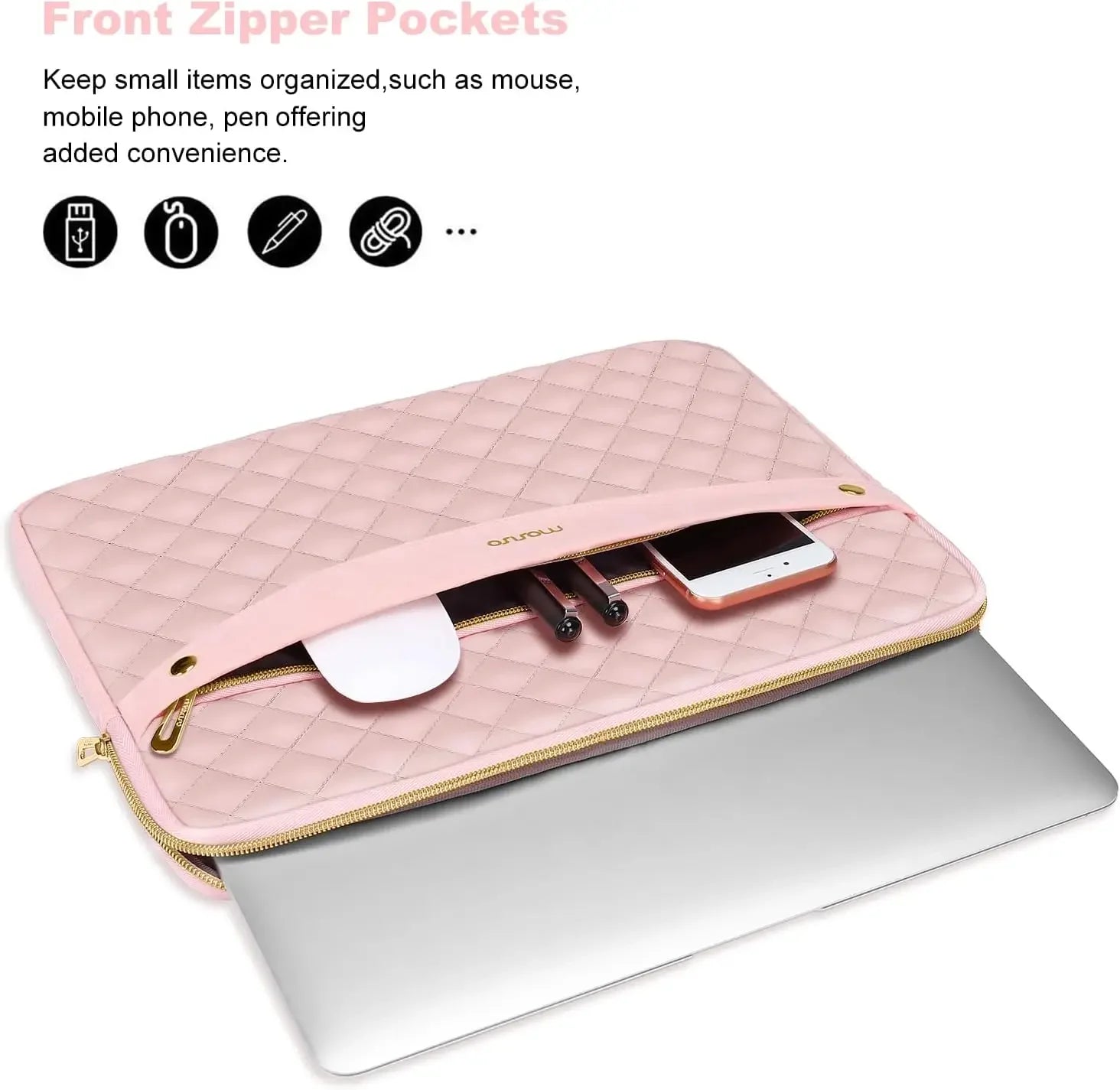 MOSISO Laptop Sleeve Bag for 2023 2022 MacBook Air Pro 13 13.3 pro 14 inch M2 M1 Notebook Mac Acer Asus HP Briefcase Cover Case - Evallys.com
