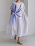 Harajuku Floral Loose Dress – Women's Mid-Calf Summer Party Wear - Evallys.com