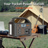 100W Portable Power Station 220V/110V Solar Generator Outdoor Emergency Mobile Power Bank 24000mAh LiFePO4 For Camping Power LED - Evallys.com