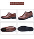 Men Dressing Shoes Formal for Men's Casual Shoe Leather Social Wedding Designer Pointed Toe Black Office Winter Shoes Brand 2023 - Evallys.com