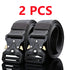 2pcs Versatile Men's Tactical Belts - Durable, Adjustable Design - for Outdoor Hunting & Sports Enthusiasts - Evallys.com