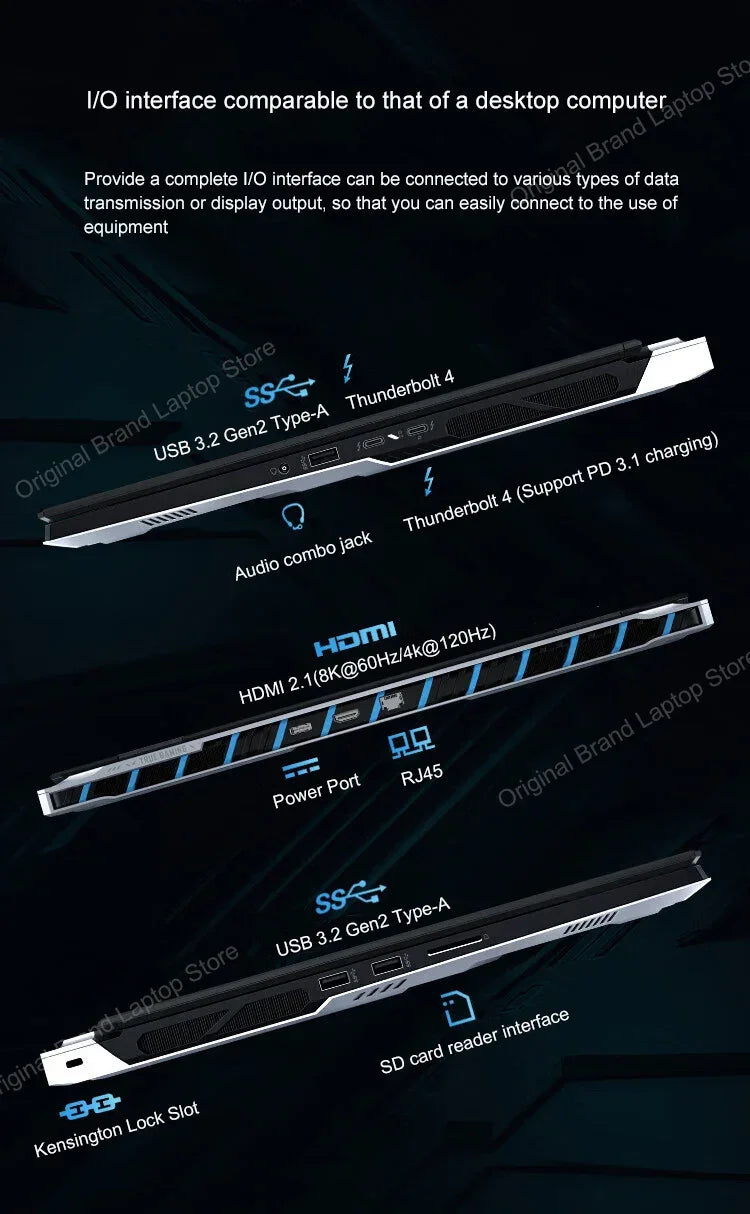 2024 MSI Titan 18 Ultra Gaming Laptop 18 Inch UHD 4K Mini LED 120Hz IPS Screen Notebook i9-14900HX 64GB 2TB RTX4080 Netbook PC - Evallys.com