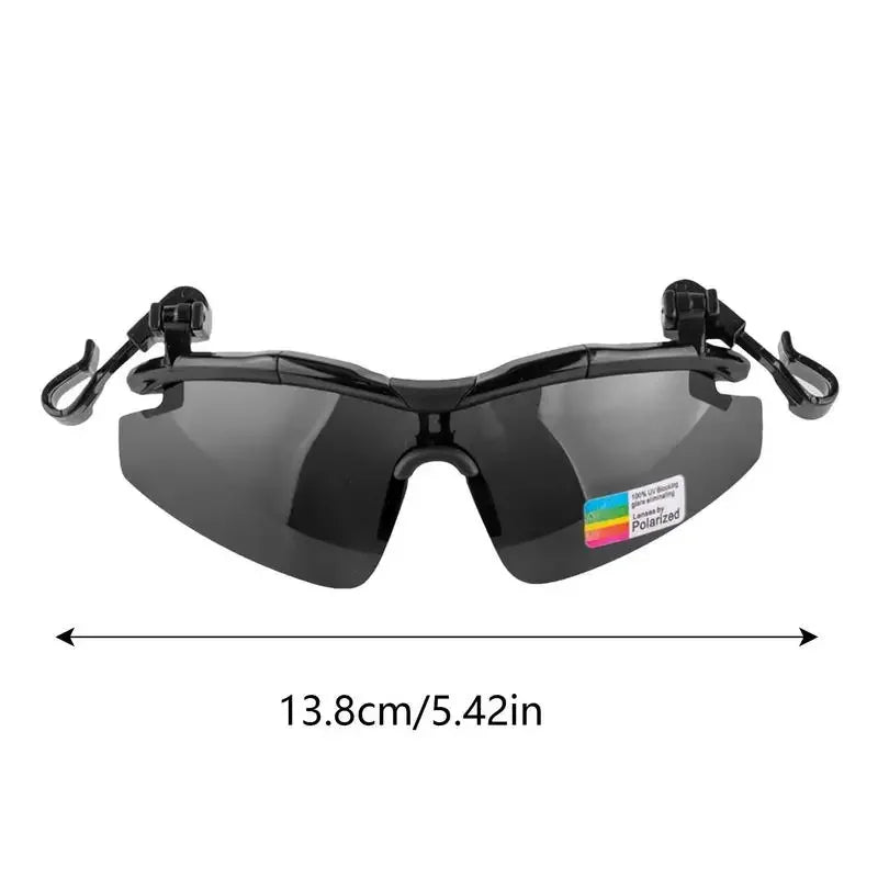 Adjustable Tac Outdoor Polarized Fishing Glasses Hat Visors Sport Clips Hat Clip On Sunglasses For Biking Hiking Golf Eyewear - Evallys.com
