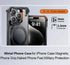 Frameless Aluminum Alloy Kickstand Metal Phone Case for iPhone 13 14 15 16 Pro Max Magsafe Magnetic Ring Stand Shockproof Shell - Evallys.com