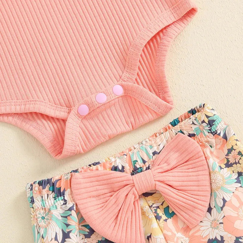 Adorable Baby Girls Winter Outfits Cozy Knit Sweater and Fleece Lined Leggings Set with Matching Bow Headband 3 Piece Clothing - Evallys.com