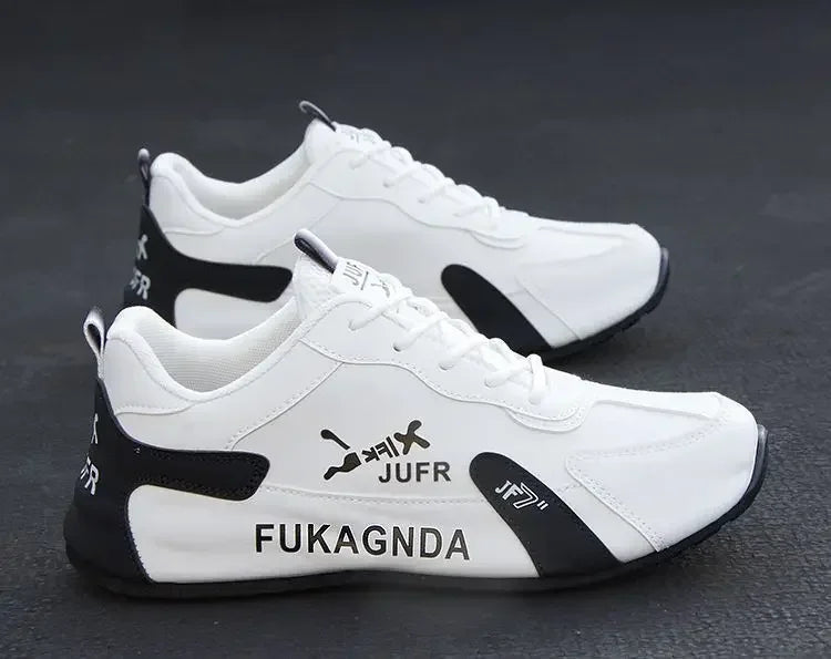 Men's PU Leather Waterproof Sneakers Casual Sports Shoes Men Lightweight Breathable Flat Non-slip Tenis Shoes Zapatillas Hombre - Evallys.com