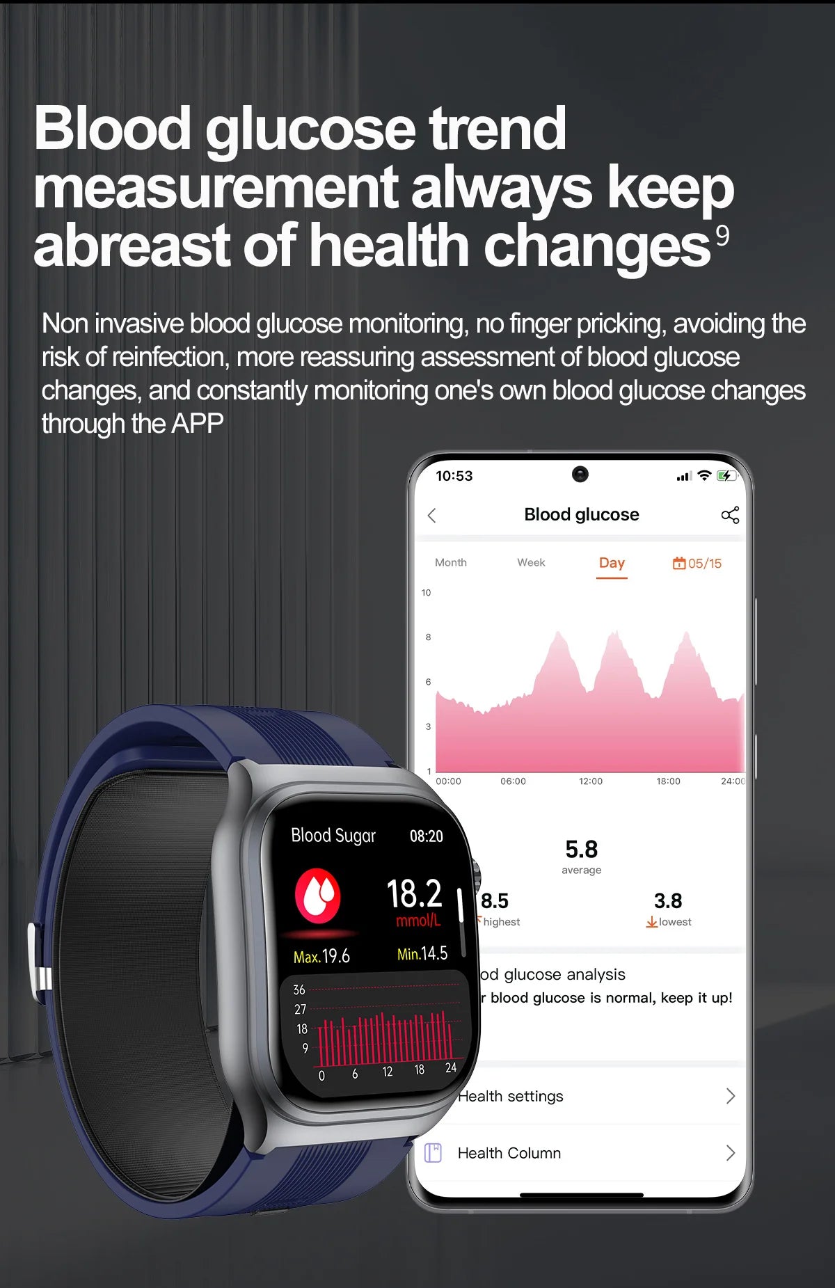 S15 Smart Watch Air Pump Airbag Accurate Blood Pressure Measurement ECG Health Monitoring 2.06inch Amoled Screen Smartwatch - Evallys.com # #