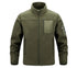 Winter Men Polartec Warm Jackets Casual Man Fleece Lined Windbreaker Coats Men Soft Shell Stand Collar Tactical Hiking Jackets - Evallys.com