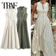 TRAF Sleeveless Bodycon Midi Dress – Elegant Summer Party Dress - Evallys.com