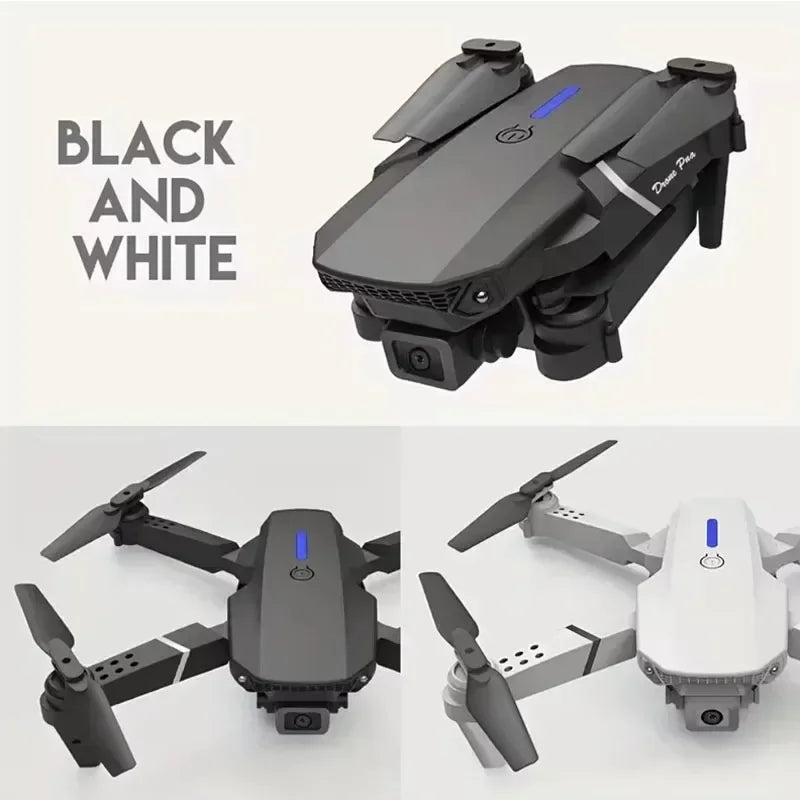 2024 E88Pro RC Drone 4K Professinal With 3 Battery 1080P Wide Angle HD Camera Foldable Helicopter WIFI FPV Height Hold Gift Toy - Evallys.com
