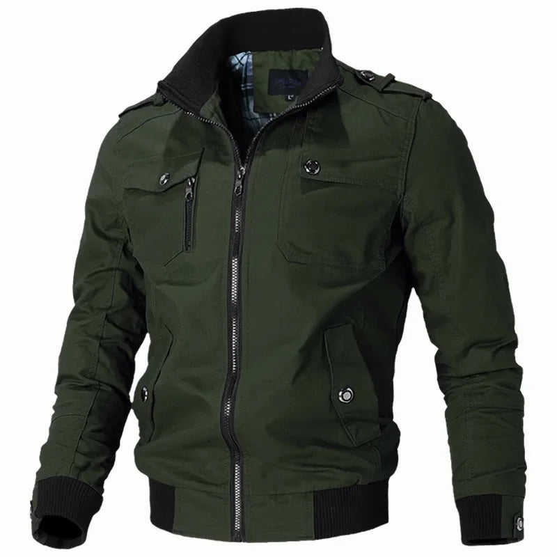 Autumn Winter Windbreaker Male Waterproof Field Jackets Hiking Camping Coat Casual Baseball Jacket Fishing Outerwear Man Clothes - Evallys.com