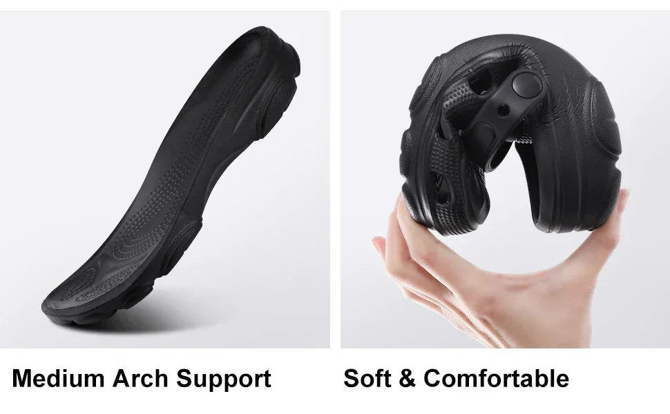 Comwarm Men’s Clogs – Breathable Non-Slip Garden & Beach Sandals - Evallys.com