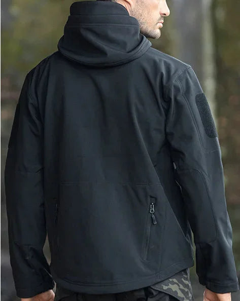 Military Shark Skin Soft Shell Jackets Men Tactical Windproof Waterproof jacket men Army Combat Jackets Mens Hooded Bomber Coats - Evallys.com