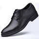 Men Dressing Shoes Formal for Men's Casual Shoe Leather Social Wedding Designer Pointed Toe Black Office Winter Shoes Brand 2023 - Evallys.com
