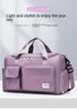 UNIXINU Carry On Travel Bag Large Capacity Weekender Overnight Duffle Bags with Shoe Compartment Sports Fitness Bags for Women - Evallys.com