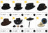 GEMVIE Western Fedora Cowboy Hat – Unisex Wide Brim Sombrero - Evallys.com