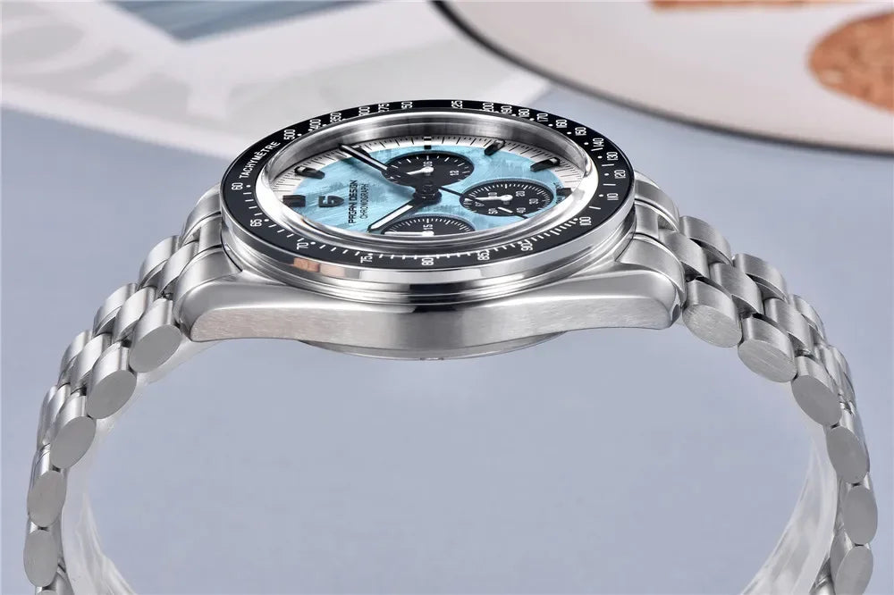 PAGANI DESIGN V4 New Quartz Men's Automatic Date Speed Chronograph Sapphire Mirror Sport Waterproof Watch All Steel VK63 Watches - Evallys.com