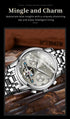 OLEVS Men's Watches Automatic Mechanical Business Wristwatch Waterproof Stainless Steel Strap Watch for Man Skeleton Calendar - Evallys.com