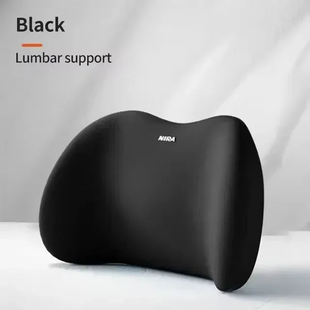 Car Headrest/Lumbar Support Car Neck Pillow Waist Cushion Driver Seat Backrest Car Cushion Driving Lumbar Support Waist Support - Evallys.com