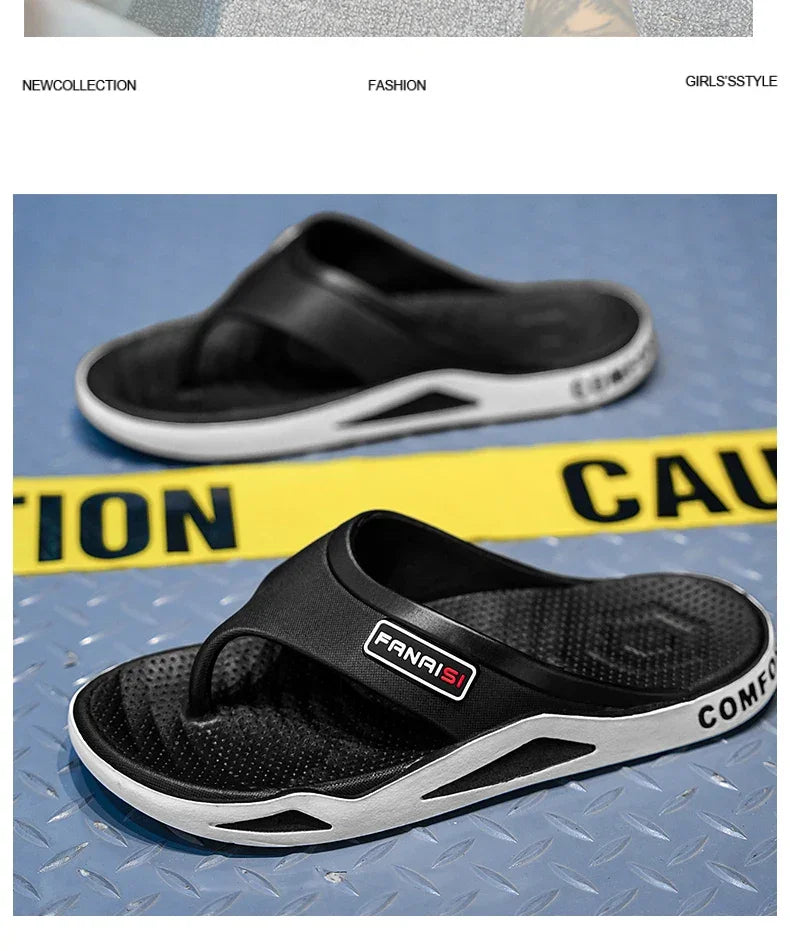 Men’s Summer Flip-Flops – Outdoor Sports Beach Sandals, Casual Home Slippers - Evallys.com