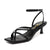Women's Strappy Kitten Heels Square Toe Flip Flops Low Heels Ankle Strap Party Dress Thong Heeled Sandals - Evallys.com