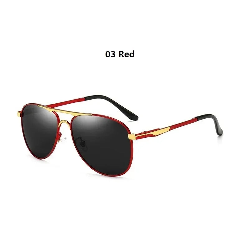Luxury Pilot Polarized Sunglasses Men Women Driving Fishing Retro Glasses Designer Male Metal Sunglasses Man UV400 - Evallys.com