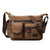 Men’s Canvas Messenger Bag – Multi-Pocket Travel Shoulder Satchel - Evallys.com