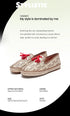 Women’s Vacation Flat Shoes – Comfortable Hemp Sole Non-Slip Walking Flats - Evallys.com