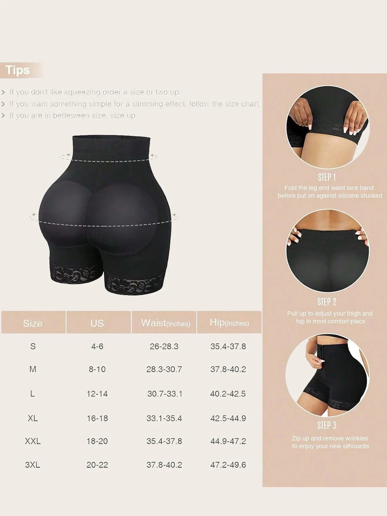 Lace Trim Sculpting Panties – Breathable Butt Lifting Shapewear - Evallys.com