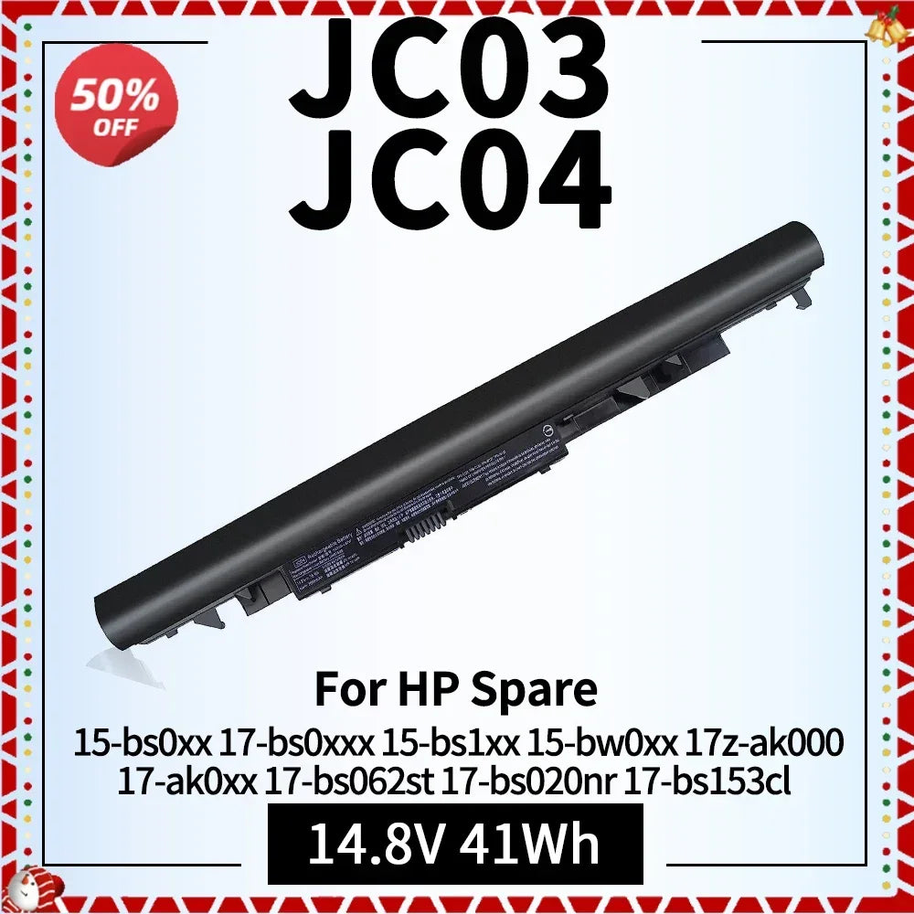 JC03 JC04 Laptop Battery for HP Spare 15-bs0xx 17-bs0xxx 15-bs1xx 15-bw0xx 17z-ak000 17-ak0xx 17-bs062st 17-bs020nr 919700-850 - Evallys.com