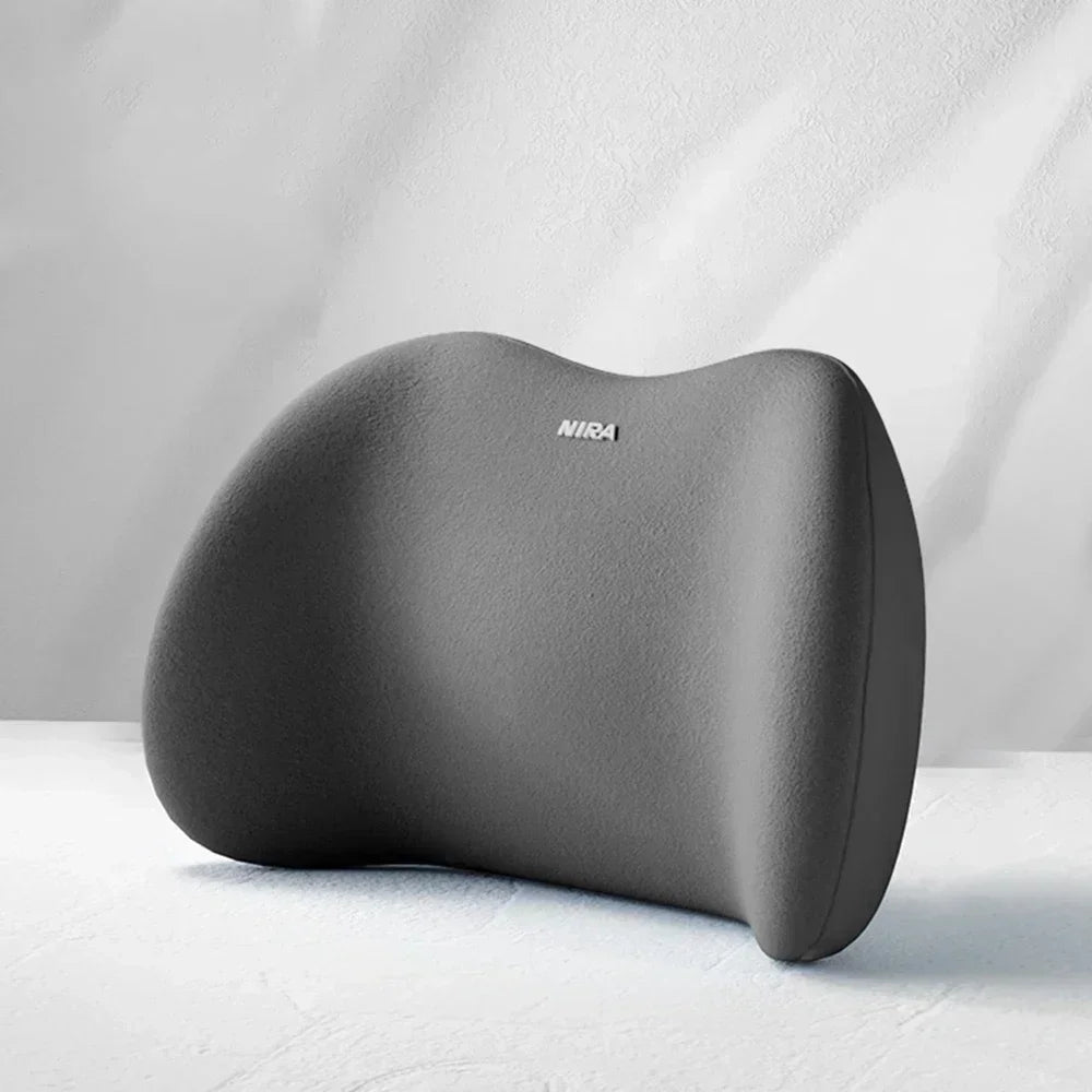Car Headrest Lumbar Support Memory Foam Vertebral Lumbar Support Car Neck Pillow Back Cushion Office Car Interior Accessories - Evallys.com