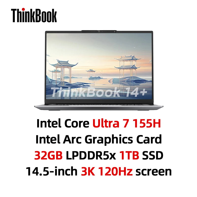 Lenovo ThinkBook 14+ 2024 AI laptop Core Evo Ultra 5 Intel Arc /RTX4050 Graphics 16GB/32GB LPDDR5X 1T SSD 14.5-inch Notebook PC - Evallys.com # #