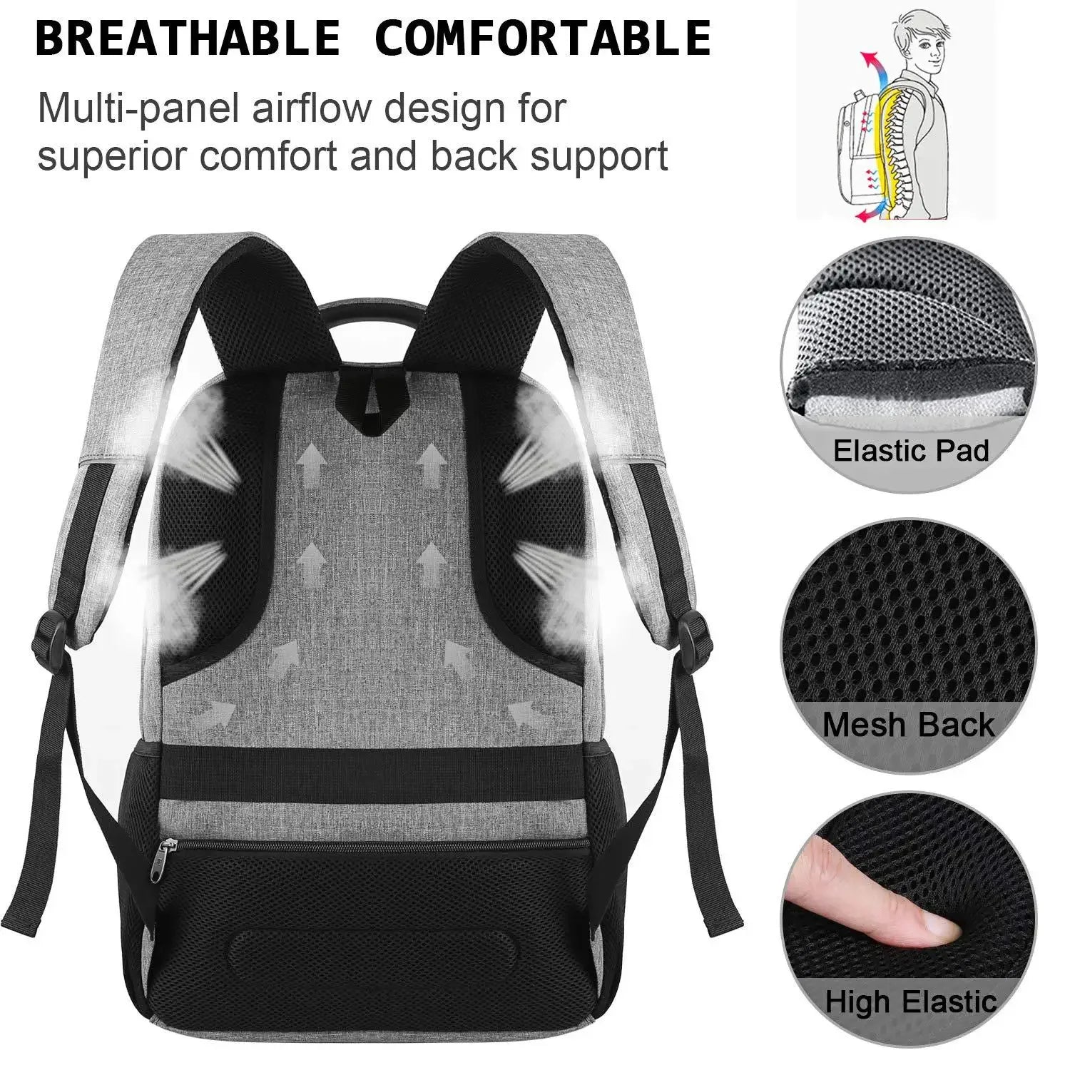 Man Backpack Men Travel Bag Outdoor Camera Lens Bag Black Ergonomics Laptop Bag Large Capacity Mountaineering Waterproof Handbag - Evallys.com