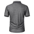 New Men's Short Sleeve Polo Shirts Solid Color Casual T-shirt Summer Trendy Breathable Loose Basic Splice Top Pockets Men Shirts - Evallys.com