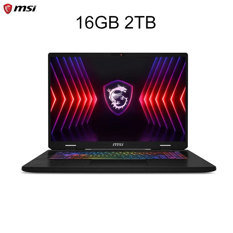 2024 MSI Crosshair 16 HX Laptop 16 Inch 2.5K QHD 240Hz IPS Screen Netbook i7-14700HX 16GB 1TB RTX4060 Notebook Gaming Computer