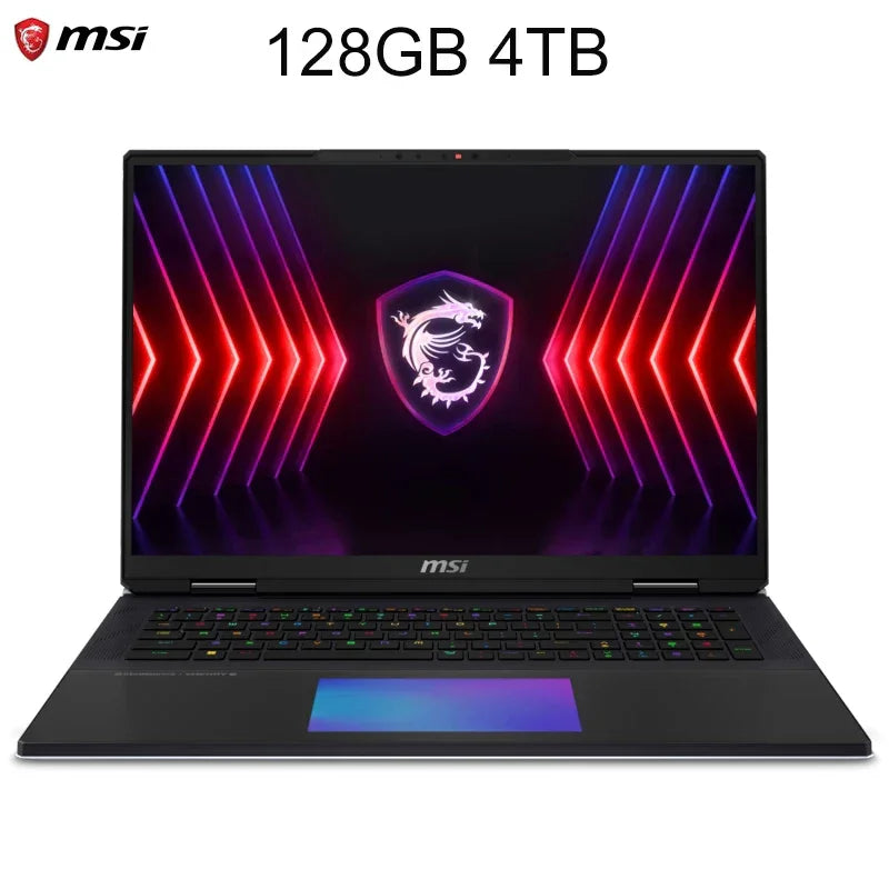 2024 MSI Titan 18 Ultra Gaming Laptop 18 Inch UHD 4K Mini LED 120Hz IPS Screen Notebook i9-14900HX 64GB 2TB RTX4080 Netbook PC - Evallys.com