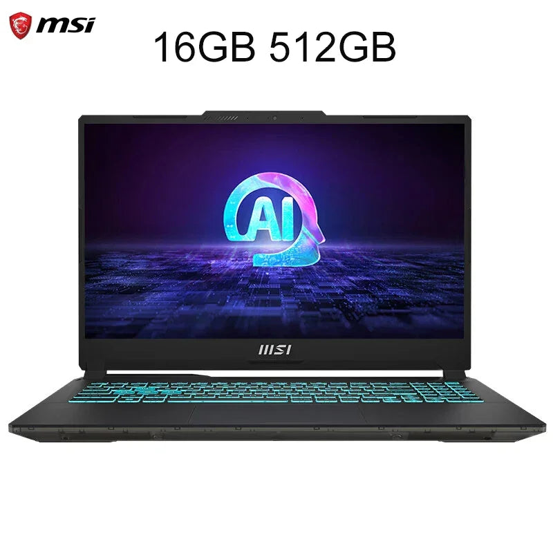 2024 MSI Cyborg 15 Gaming Laptop 15.6 Inch FHD 144Hz IPS Screen Netbook Intel Ultra7-155H 16GB 512GB RTX4060 Notebook Computer