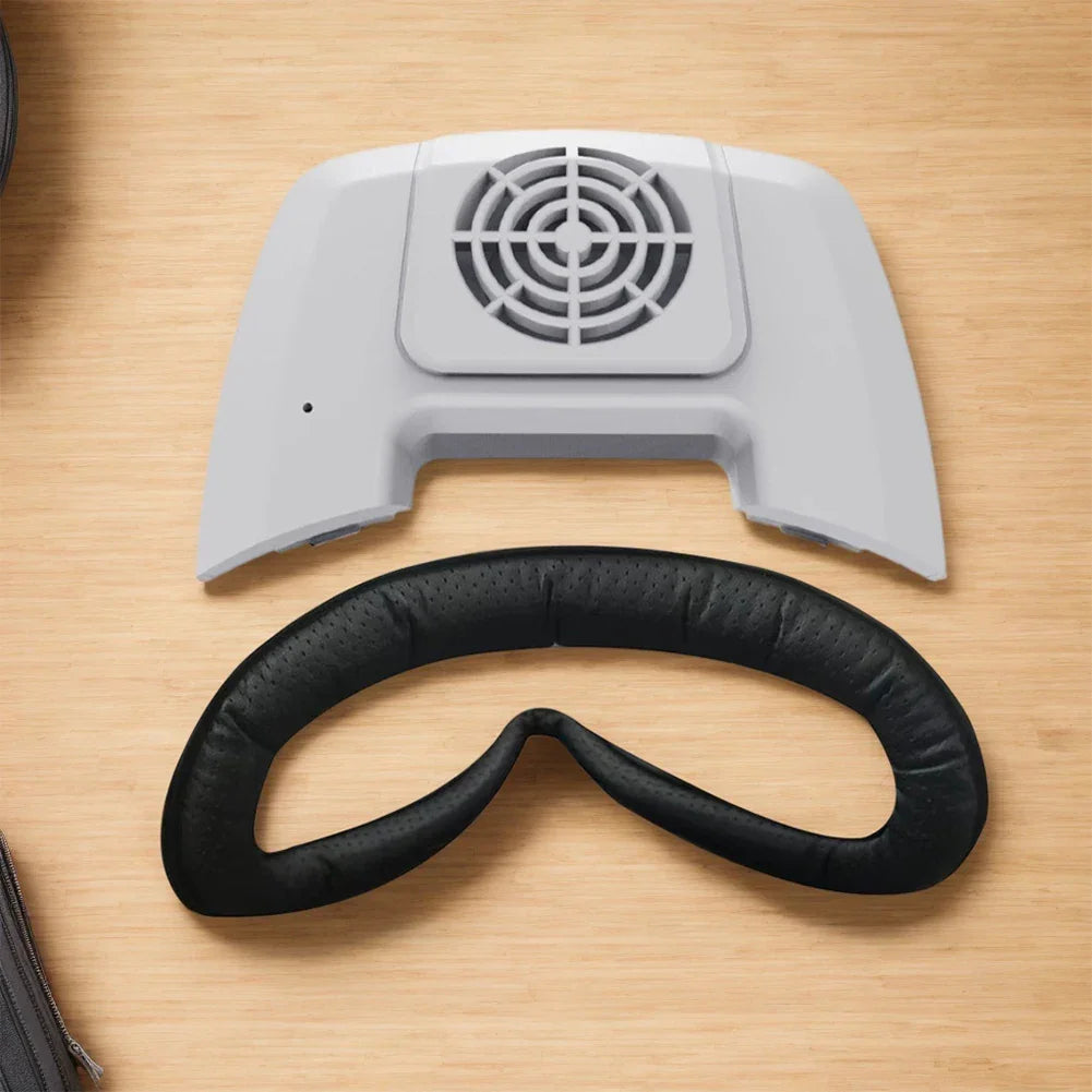 Cooling Fan Face Cover Face Cover Pad Facial Interface Cooling Fan with Facial Interface Face Cover for Meta Quest 3 VR Headset - Evallys.com