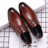 Mens Leather Dress Shoes Men's Formal Social Male Shoe Casual Business Pointed Toe Luxury Party Designer Shoes for Men - Evallys.com