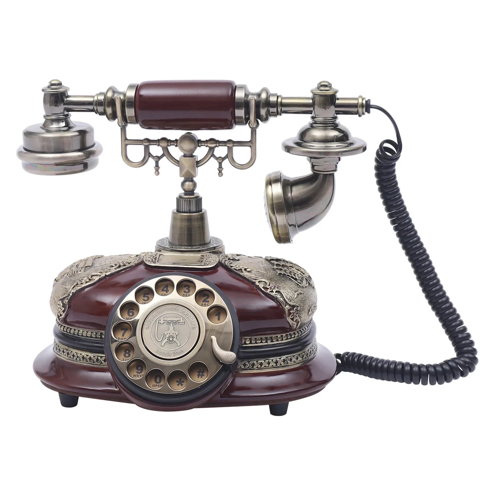 Vintage Telephone Antique Desk Phone Corded Old Fashion Antique Landline Telephone Decor Antique Phone - Evallys.com