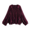 MUJER Ruffle Blouse – Semi Sheer Chiffon Fairy Shirt for Women 2025 - Evallys.com