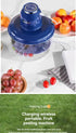 Automatic Fruit Peeler Machine Wireless Portable  Grape/Apple/ Garlic/plum/Peach Peeler for Home, Fast & Easy Kitchen Gadget