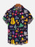 2024 Fashion Men's Hawaiian shirts Mexican Style Colorful Graffiti Art Poster Prints Short Sleeve Shirt Hawaii style clothing - Evallys.com