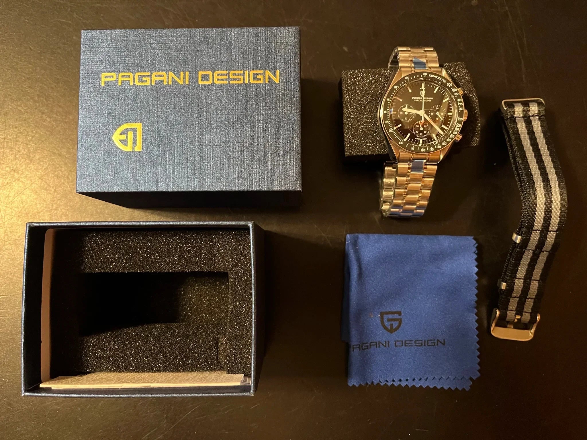 PAGANI DESIGN V4 New Quartz Men's Automatic Date Speed Chronograph Sapphire Mirror Sport Waterproof Watch All Steel VK63 Watches - Evallys.com
