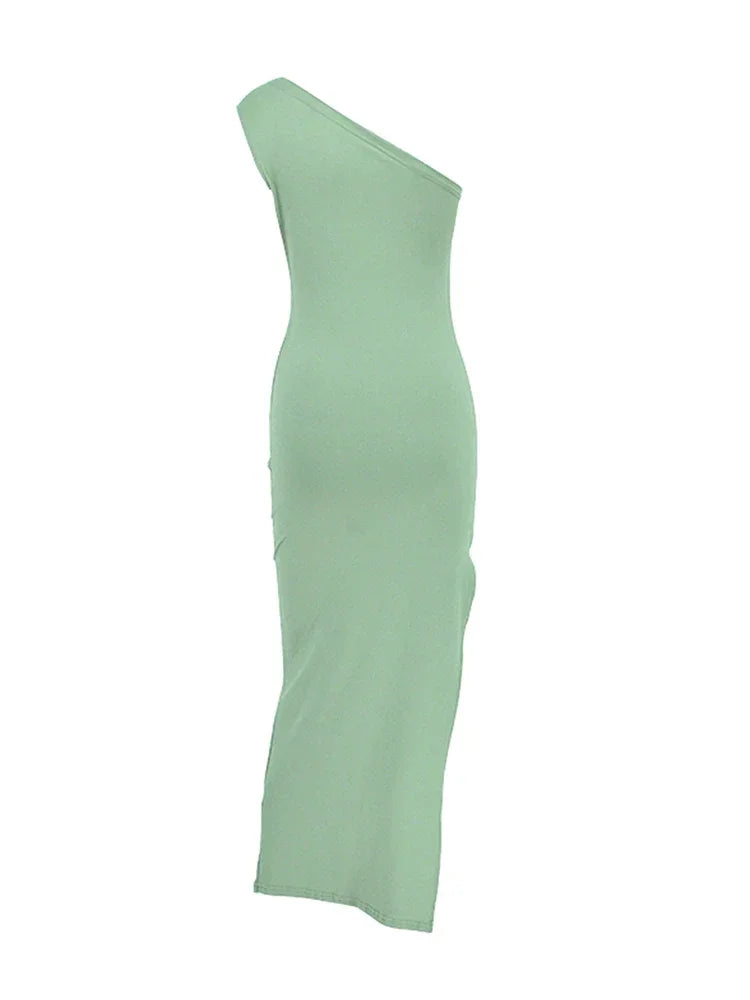 Sexy Split Maxi Dress for Women – Sleeveless Backless Club Dress - Evallys.com
